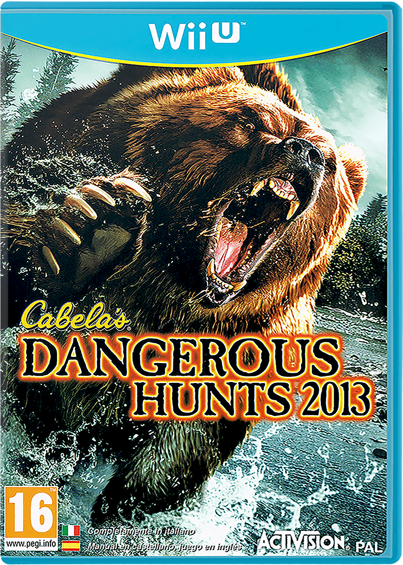 Cabela's Dangerous Hunts 2013 box art for Wii U